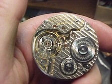 Hamilton 16S 21J 992 Second Model Open Face Lever Set Nickel Movement