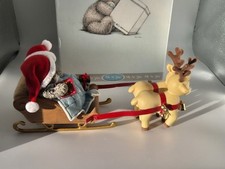 ME TO YOU BÄR FIGUR ROMANTISCHE REISE VERPACKT EXTREM SELTEN RENTIER WEIHNACHTSMANN