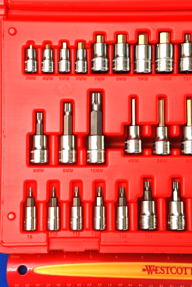 Snap-on 37 PC Combination Drive Socket Driver Set 237HEXTORXST for