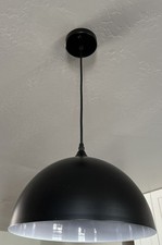 Black Pendant Lights Kitchen Island 11.8 inches Dome Pendant