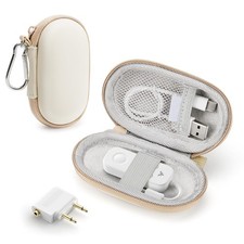 Hard Case for AirFly SE/Pro 2 Deluxe/Pro 2/Duo, Avantree Relay, Premium White