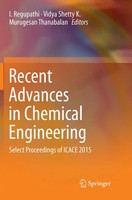 I. Regupathi (U. A.) | Recent Advances In Chemical Engineering | Taschenbuch