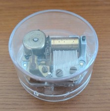 Swiss Reuge Music box Movement & Clear Acrylic Case Once Upon A Dream NOS (3)