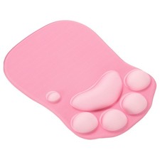 Gel Mouse Pad with Wrist Rest, Ergonomic Mouse Pad Cat's Paw, Pink