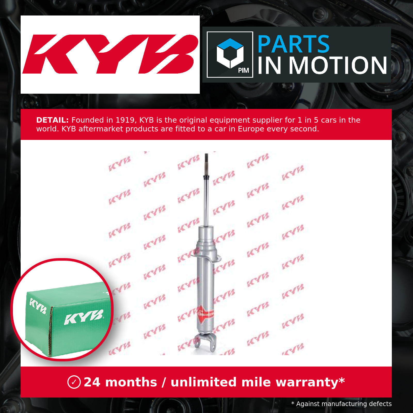 KYB Shock Absorber For Mazda MX-5 2005-2014 Front 1.8 2.0 551117 - Image 17