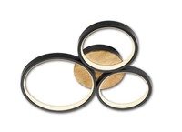 Casa Nova Deckenleuchte Circles Lbh 40X46X8 Cm Schwarz Deckenlampe