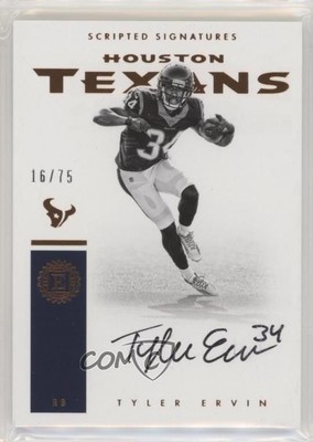 2016 Panini Encased Scripted Signatures /75 Tyler Ervin #SS-TEV Rookie Auto RC