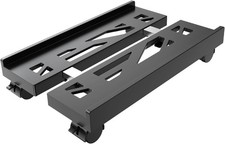 Adjustable Mobile CPU Stand, Ventilated Computer Tower Stand with 4 Caster Wh...