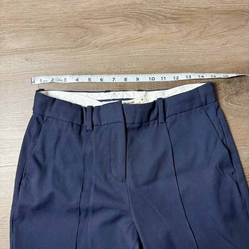 Tory Burch Sport Pants Womens 6 Navy Tech Twill Golf Performance Outdoors Ankle - Image 4 of 4