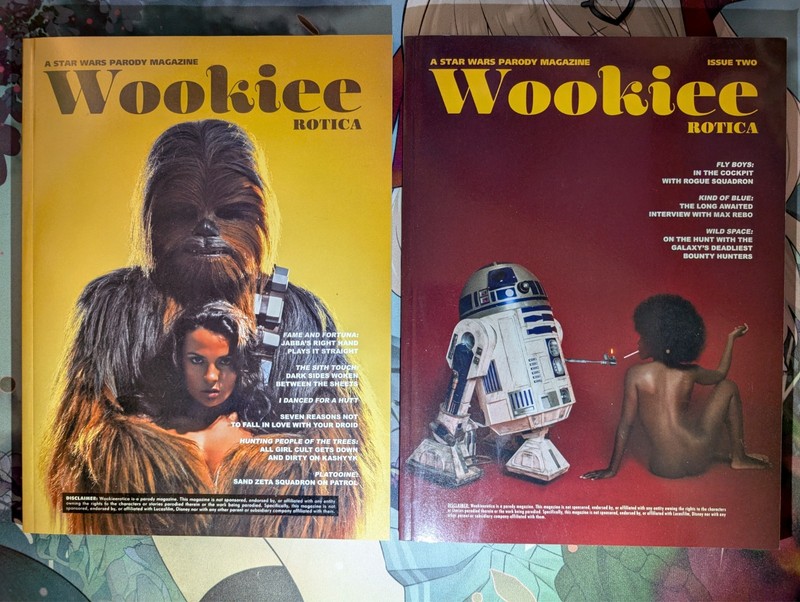 Wookieerotica magazines Issues 1 & 2 Empire Strips Back Star Wars Burlesque