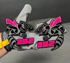 392 Hornet Badges Emblem BEE 2 PINK Eye/wings BADGES Fender Angry  Aggressive