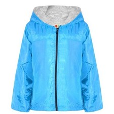 Kids Girls Boys Aqua Hooded Raincoats Cagoule Lightweight Jackets Rain Mac 5-13