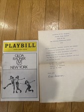 Autographed Gilda Radner Live From New York Playbill