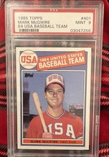 1985 Topps - Mark McGwire #401 (RC) PSA 9 great centering. 