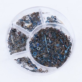 Assortment of 250 Blued American O Size to 18 Size Pocket Watch Hands