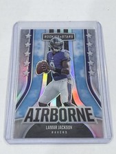 2023 Panini Rookies & Stars - Airborne Lamar Jackson #AI-3 Silver Prizm