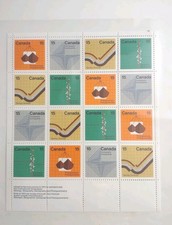 Canada #582-585 MNH sheetlet of 16, 1972