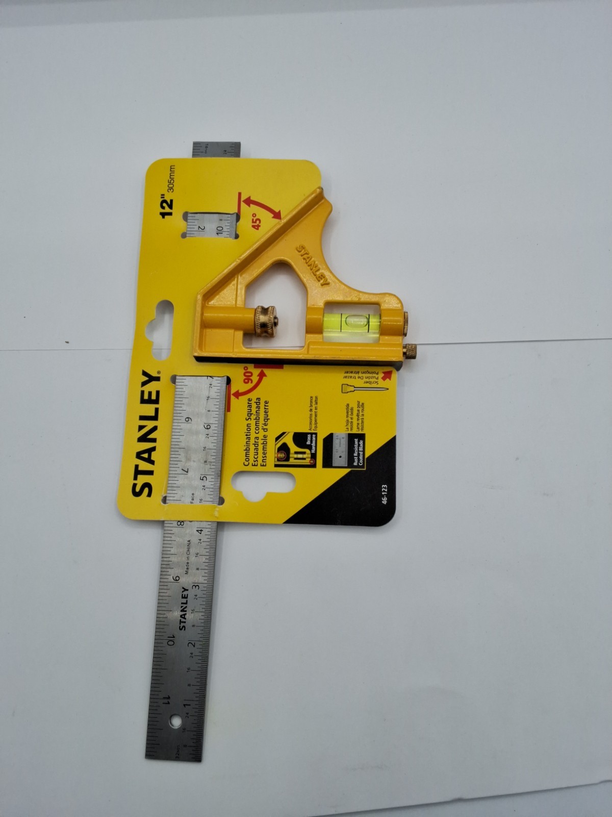 Stanley 46-123 Contractor Grade Combination Square 12"