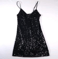 Victoria  s Secret The Lacie S Lingerie Sequin Lace Slip Dress Cami Black
