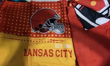 Kansas City Chiefs Bedding Set Twin - Zippered Pillow Cases And Sheet