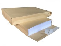 10 B4 Faltentaschen Versandtaschen Braun Haftklebend 140G/Qm 250 X 353 X 40 Mm