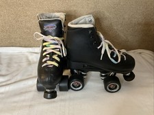 SURE GRIP INTERNATIONAL WOMENS BLACK ROLLER QUAD SKATES SZ 4