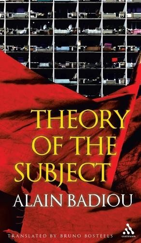 Theory of the Subject by Alain Badiou, Bruno Bosteels - 9780826496737
