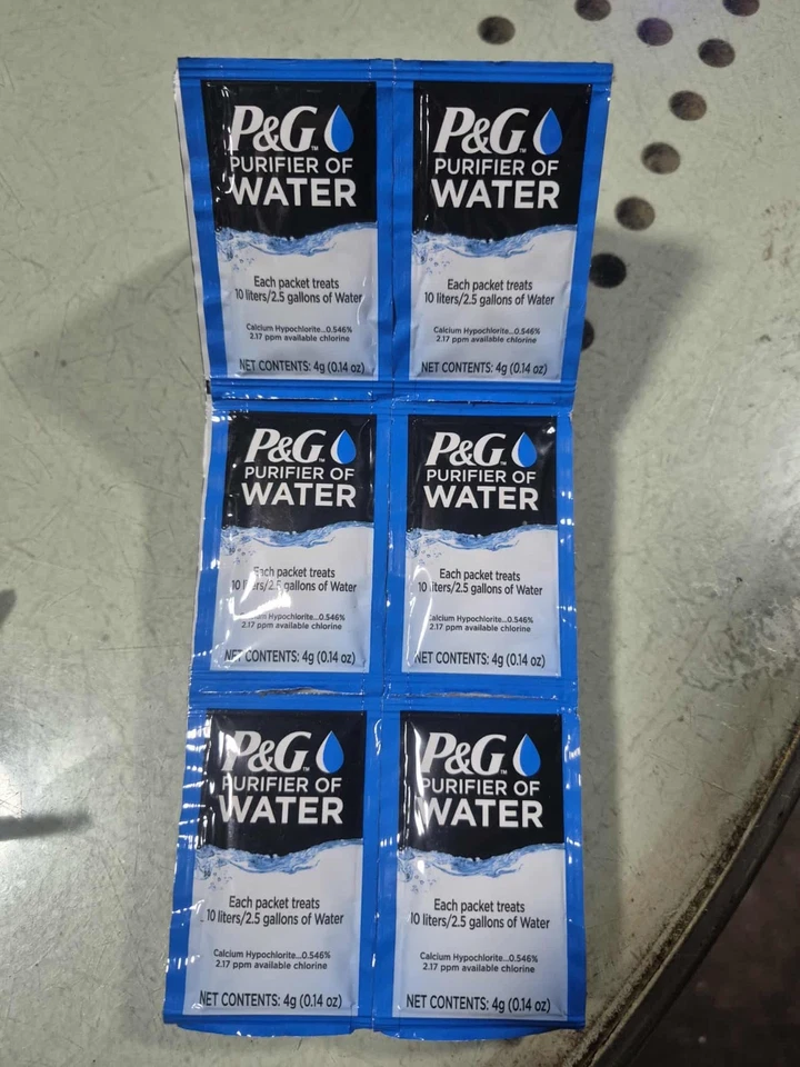 P&G Purificador de Agua Portátil Purificador de Agua Paquetes (Pack de 12) Foto 2 de 3