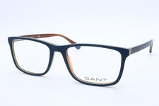 GANT GA 3139 092 Rectangular Matte Blue Eyeglasses Clear Lenses 57mm