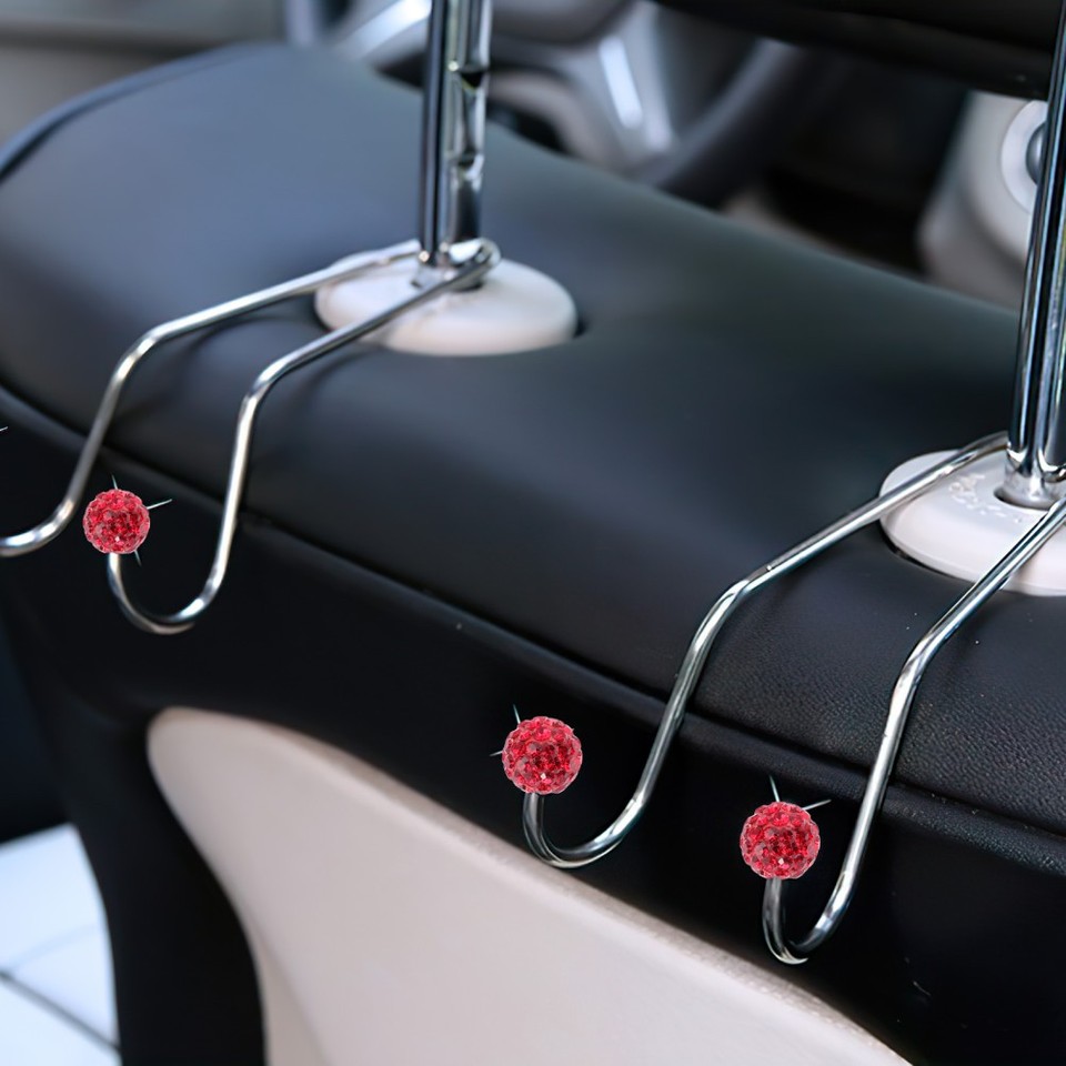 Doppio gancio in pelle per poggiatesta – organizer per auto