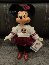 Vintage 80s Disney Applause Minnie Mouse Mouseketeer 11" Plush Rubber Face