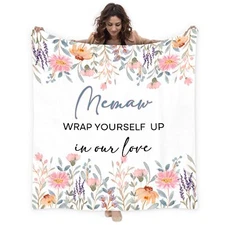 Memaw Blanket Memaws Gifts Blanket Throw Grandma Gifts Memaws Grandma Mothers...