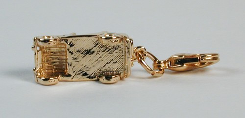 Gold Plated Sterling Silver JEEP Wrangler Charm Free U.S. Shipping - Picture 4 of 4