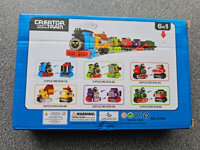 Creator Variety Gebäude Zug Eisenbahn Mini Bausteine Bausteine 6 in 1 Bausatz