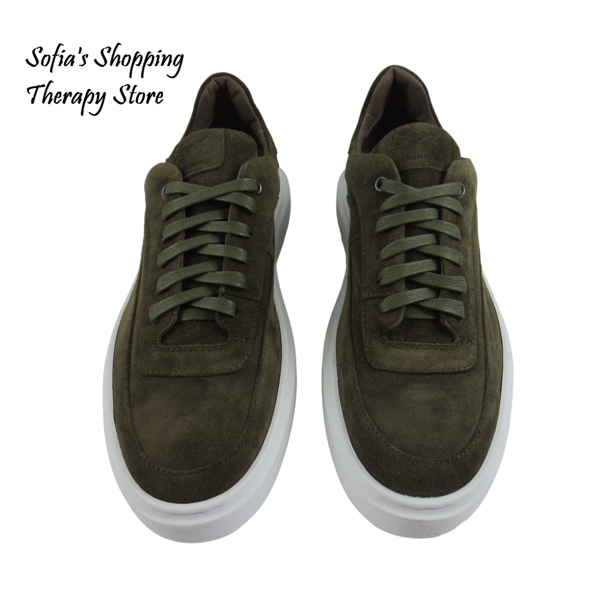 Good Man Brand Green Suede Low Top Sneakers Made In Italy Men’s Size 9 Luxury Dolce & Gabbana Green Distressed Suede Sneakers | Sendegaro IT main image 4