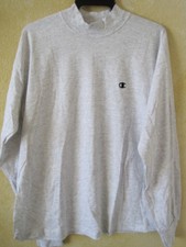 Vintage 1990 NOS USA made Champion mock turtleneck long sleeve shirt, Large