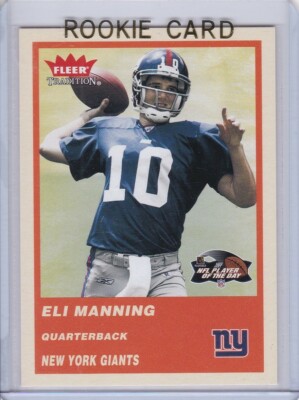 ELI MANNING ROOKIE CARD Football GIANTS 2004 FLEER TRADITION RC New York POD