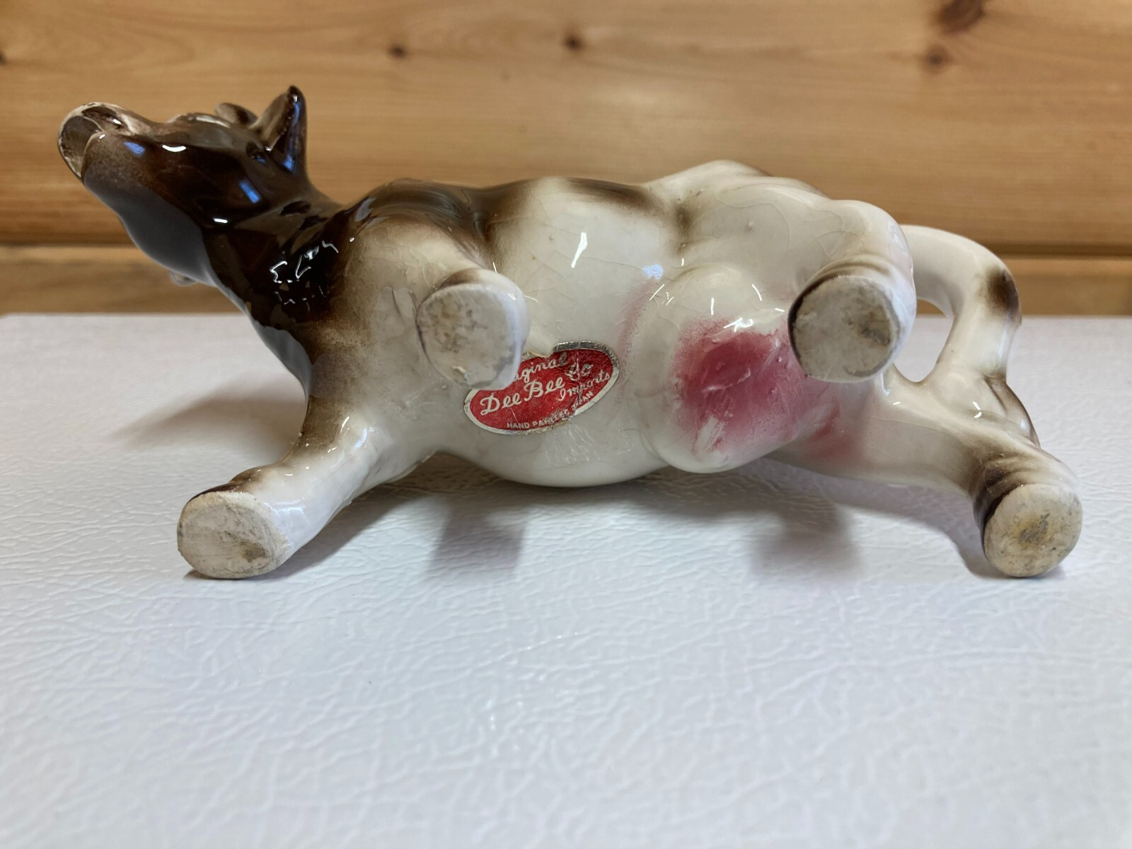 Vintage Japan Dee Bee Co Imports White & Brown Cow Creamer eBay