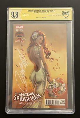 (SIGNED J. SCOTT CAMPBELL) CBCS 9.8 2015 #1 SPIDER-MAN *J.SCOTT CAMPBELL VARIANT