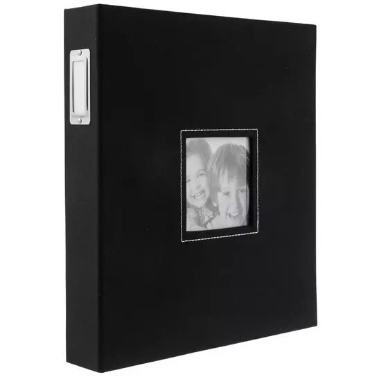 Cloth 3-Ring Scrapbook Album - 8 1/2