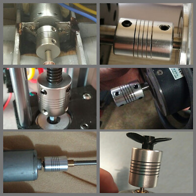 10 Stück Wellenkupplung D19L25 Aus Aluminiumlegierung – Gewickelt, Bohrungen 3-10 Mm Wählbar
