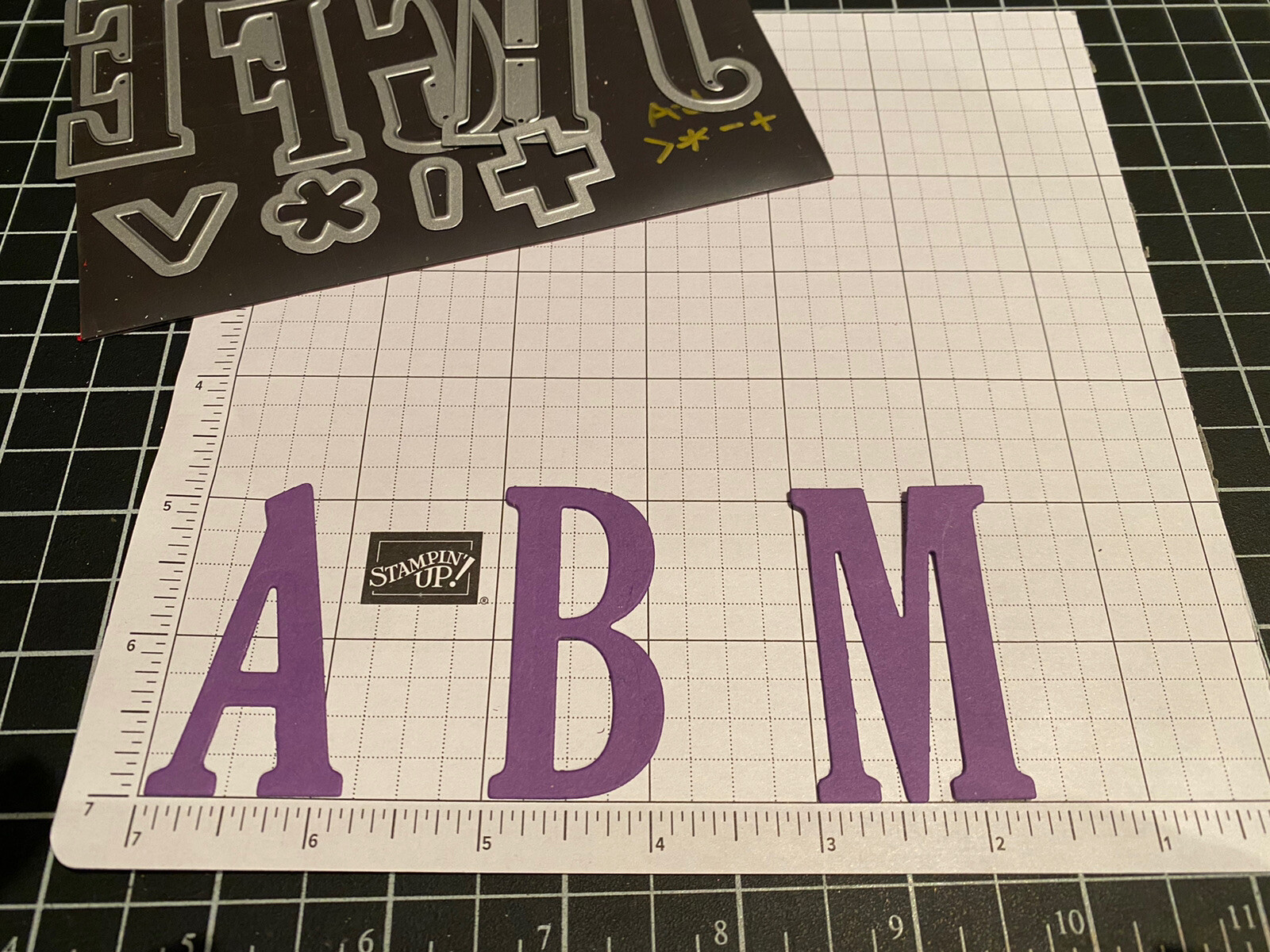 LARGE LETTERS ALPHABET Framelits Dies AZ & } + ? Stampin Up eBay