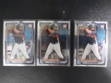 Miguel Palma Bowman 1st Chrome 3x, Houston Astros