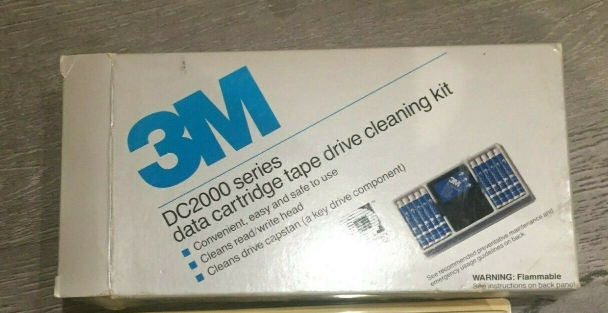 Dc2000 Series Mini Data Cartridge Tape Drive Cleaning Kit 1989 Vintage