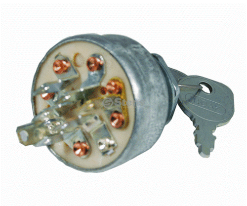 Ignition Switch 5412H, 5412K w/Keys for Murray, Craftsman, Briggs & Stratton - Picture 1 of 2