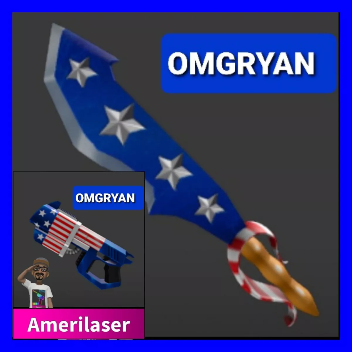 Roblox Murder Mystery 2 Mm2 Godlys OLD GLORY SET