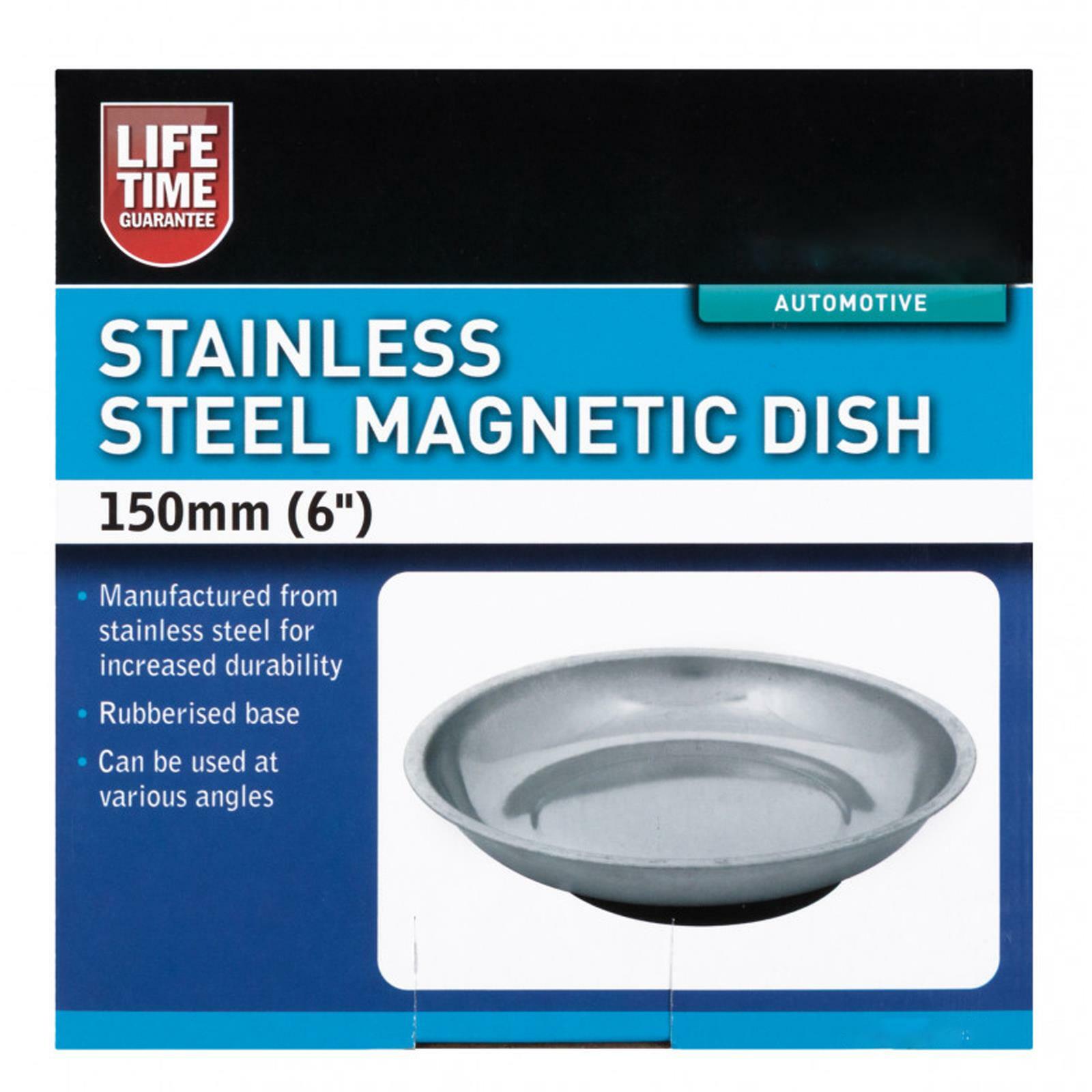 Stainless Steel 150mm 6\" Magnetic Parts Dish Bowl For Screws Nuts Bolts Car Use view 2