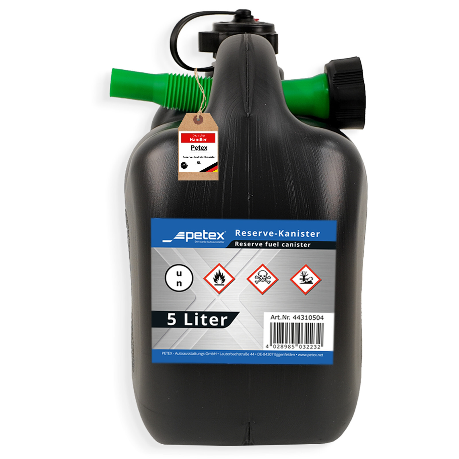 Reservekanister 5 L/10 L/20 Liter Dieselkanister Benzinkanister PKW AUTO | PETEX