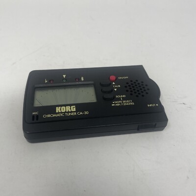 Korg Chromatic Tuner CA-30 Black EUC Tested/Works