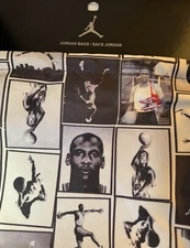 MICHAEL JORDAN Jumpman Drawstring Gym Sack Bag Black/White/Red Vintage